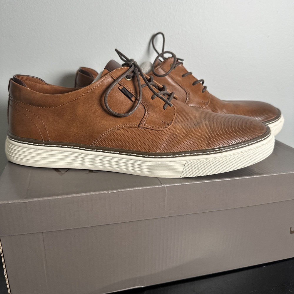 Crown Vintage Mens Shoes Dress Casual Shoes Brown US 11 Cr-Thoren Cognac
